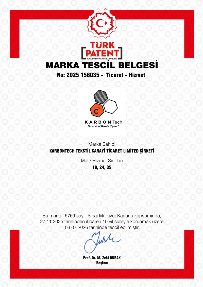 KarbonTech Marka Tescil Belgesi